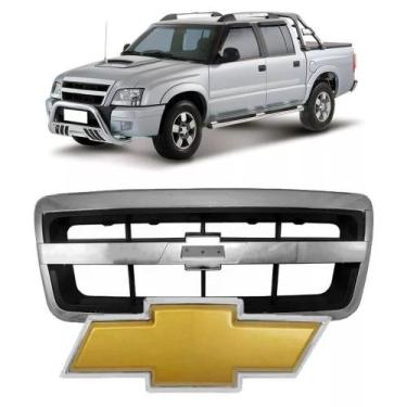 Imagem de Grade Dianteira Cromada para S10 e Blazer 2009 a 2011 com Emblema - Ch