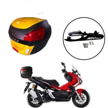 Imagem de Baú Moto Universal Awa 29 L com Suporte Adv 150, Amarelo