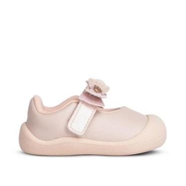 Imagem de Tênis Sapatilha Infantil Menina Kidy Marfim Primeiros Passos-Feminino