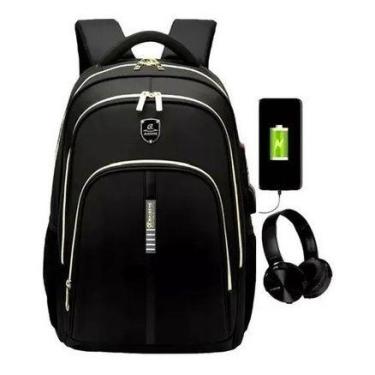 Imagem de Mochila Executiva Usb/fone Impermeável Qualidade Incrível - Maideng, P