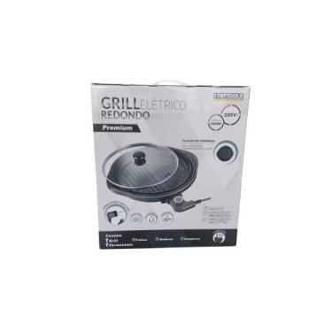 Imagem de Grill Elétrico Redondo Premium com Termostato 220V - Preta - STARTOOLS