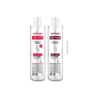 Imagem de Kit Shampoo e Condicionador Fio Hair Linhaça e Quinoa 1 Litro - Nutriç