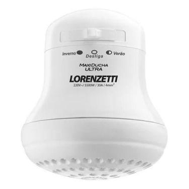 Imagem de Chuv Elétr Parede Lorenzetti Maxi Ducha Ultra Bco 5500w 220v, Branco