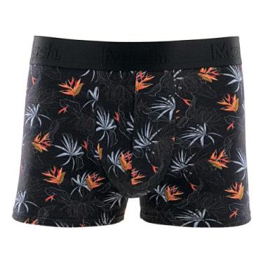 Imagem de Cueca Boxer Mash Masculina Estampada Algodão Elástico, Preto, P