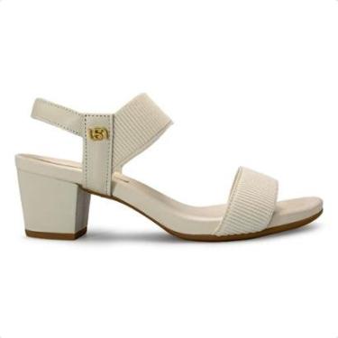 Imagem de Sandália Usaflex Feminina Elástico Salto Bloco Y8204-Feminino