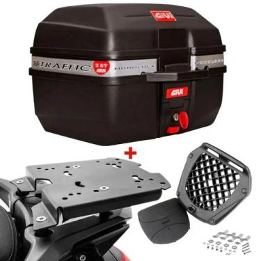 Imagem de Kit Baú Givi 27 Litros Traffic + Suporte Baú Superior Triumph Tiger900
