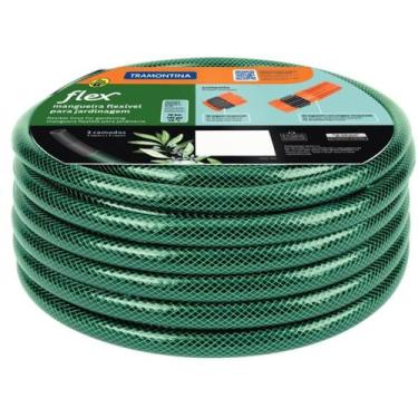 Imagem de Mangueira para Jardim Flex Tramontina Verde PVC 10m Esguicho e Engate 