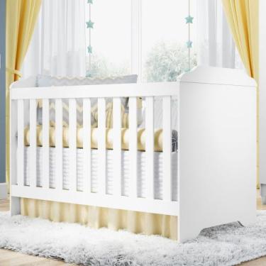 Imagem de Berço Mini Cama sem Rodas Carolina Mel - Carolina Baby, Branco