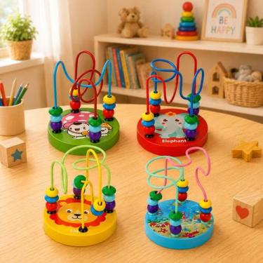 Imagem de Brinquedo Pedagógico Infantil Aramado Montessori Labirinto Montanha Ru