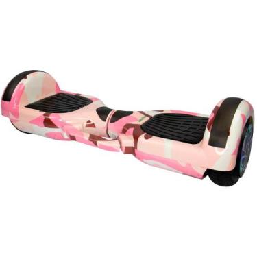 Imagem de Skate Hoverboard Intelbras Scooter 6,5'' Bluetooth Luzes Led, Camuflad