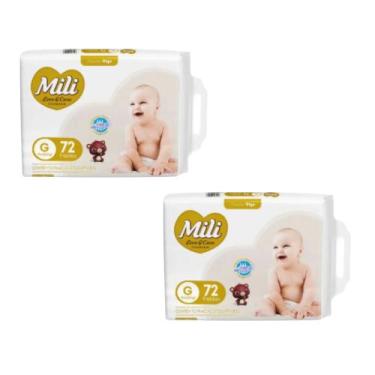 Imagem de Kit C2 Fralda Giga Love & Care Premium G C72 - Mili