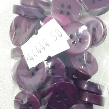 Imagem de Botão Marrom 19mm 4 Furos Plástico Abs Brilho 50Un 100Un 200Un vestido