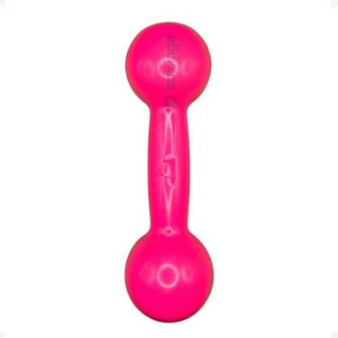 Imagem de Halter Emborrachado 4 Kg - Rosa - 2M FITNESS