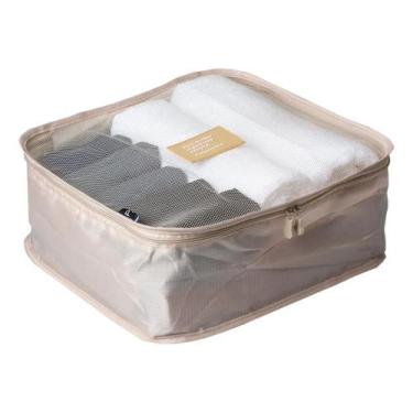 Imagem de Organizador mala de viagem 29x19 cm creme - Paramount