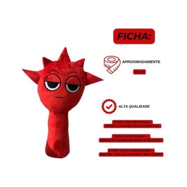Imagem de Pelúcia Sprunki Boneco 30cm Incredibox Brinquedo Criança Spunk Orange 