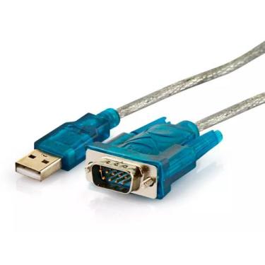 Imagem de Cabo Conversor USB para Serial DB9 (RS232) - 80 cm - Diversos