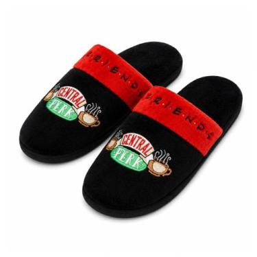 Imagem de Pantufa Unissex Central Perk Preta Friends Série Inverno Presente Film