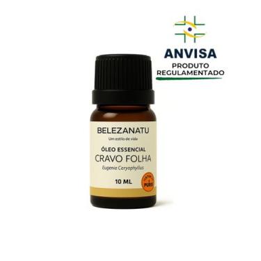 Imagem de Óleo Essencial de Cravo Folha CravodaÍndia 10ml  100 Puro  BelezaNatu 