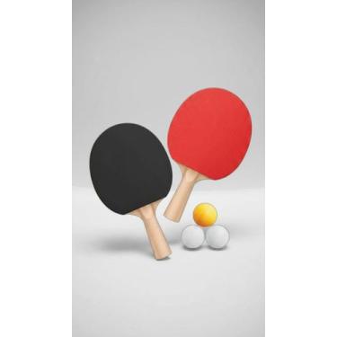 Imagem de Kit Raquetes Tênis De Mesa 2 Unidades E Bolas - Congratulations Store