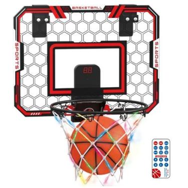 Imagem de Brinquedo Tabela e Cesta Aro de Basquete Infantil C/ Som Luz Bomba de 