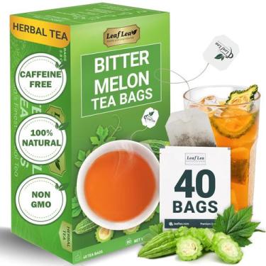 Imagem de Chá de Melão Amargo LeafLea 40 Sachês para Bem-Estar