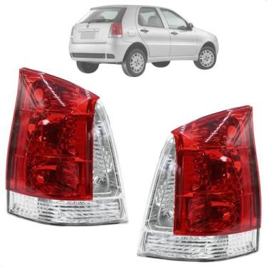 Imagem de Par Lanterna Bicolor Cristal Palio G3 2007 2008 2009 2010 2011 Traseir