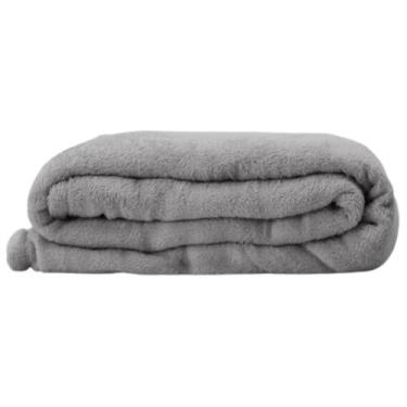 Imagem de Cobertor manta microfibra fleece 1,80 x 2,0 - CASA DONA, CINZA, CASAL