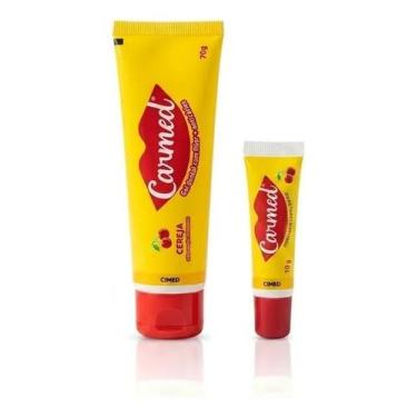 Imagem de Carmed Cereja 10g: Hidratante Labial Diário para Lábios Macios e Saudá