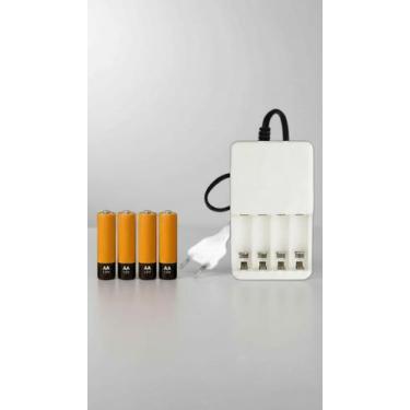 Imagem de Carregador de Pilhas Universal Bivolt 4 Pilhas AA - Congratulations St