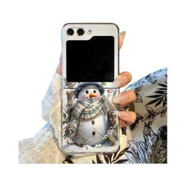 Imagem de Capa De Telefone Dura E Transparente Com Tema De Natal, Boneco De Neve
