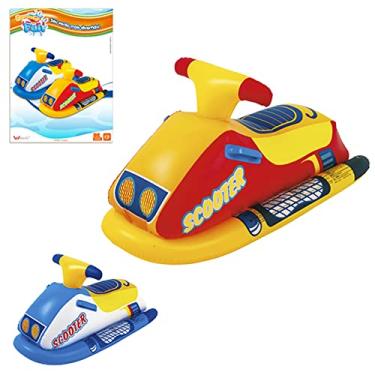 Imagem de Boia Infantil de Piscina Bote Jet Ski Inflável Summer Fun Cor:Azul