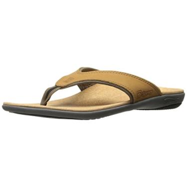 Imagem de Spenco Sandália de couro Yumi masculina, Marrom médio, 8