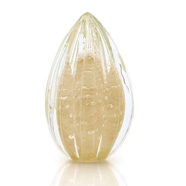 Imagem de Vaso Pinha Em Cristal Murano Pérola - São Marcos 16cm