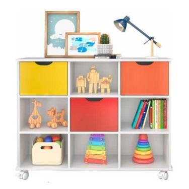 Imagem de Nicho Organizador com 3 Gavetas Coloridas Q Movi