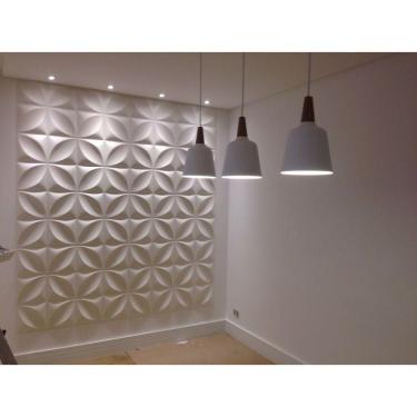 Imagem de Kit C/ 12 Placas Revestimento Parede Alto Relevo Painel 3d