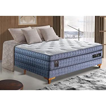 Imagem de Cama Box Casal Colchão Euro Pillow + Box 138x188x70 Molas Ensacadas Cama Inbox Supreme Confort Gel