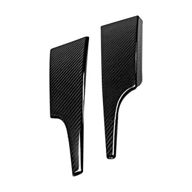 Imagem de FINMOKAL Tira De Fibra De Carbono Real Anti-Riscos Para Ford Mustang 2015-19 Tampa Do Painel De Controle Central