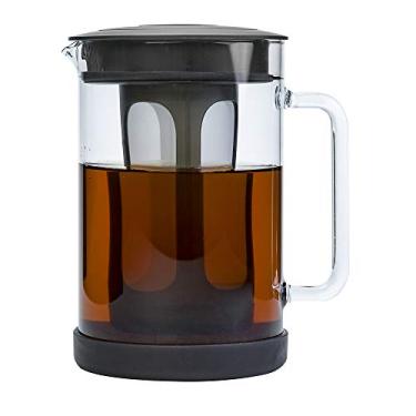 Imagem de Primula Cafeteira gelada Pace Cold Brew com jarra de vidro durável e tampa hermética, pode ser lavada na lava-louças, tamanho perfeito para 6 xícaras, 1,6 L, preta