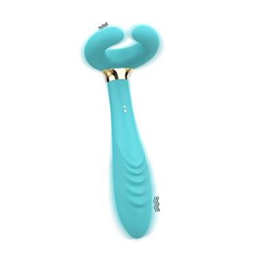 Imagem de Vibrador vibrador vibrador vibrador vibrador vibrador vibrador vibrador vibrador vibrador de penetração dupla g ponto para casais (Azul)
