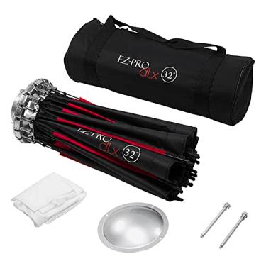 Imagem de Fotodiox EZ-Pro DLX 81,28 cm – Prato de beleza dobrável e combinação de softbox com inserção Bowens e grade – Interior prateado refletivo e placa com dupla difusão