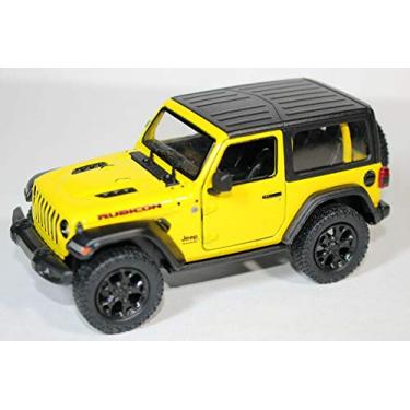 Imagem de Jeep Wrangler 2018 Rubicon Hard Top Amarelo - Kinsmart P/B