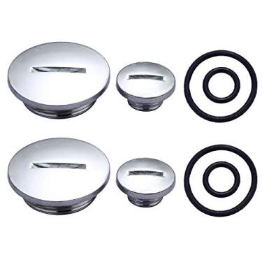 Imagem de Stylemafia Dois conjuntos de tampas laterais do estator do motor quádruplo com vedações 50cc 70cc 90cc 110cc 125cc Compatível com ATV BMS Roketa Taotao SunL Coolster