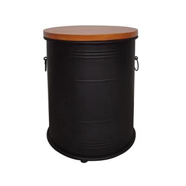 Imagem de Otomano de armazenamento, banqueta de balde de tinta retrô estilo industrial, banqueta para pés de descanso sob a mesa, banqueta para troca de sapatos, cadeiras de móveis decorativos modernos /1461 (