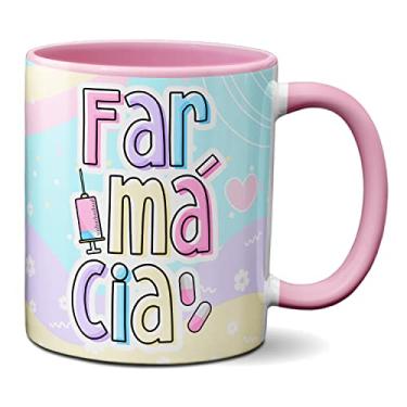 Imagem de Caneca Farmácia Profissão Farmacéutica Presente Criativo (Rosa)