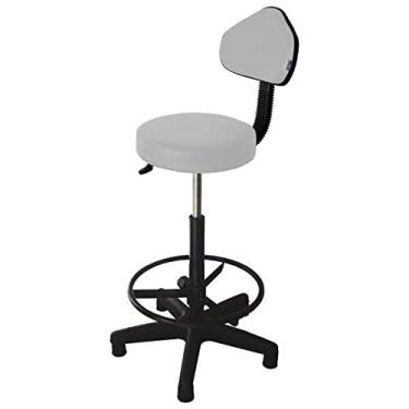 Imagem de Cadeira Operadora Giratória Encosto Fidler Mocho Ecoflex Couro Branco