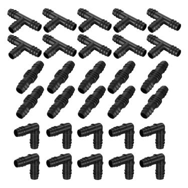 Imagem de Cabilock 1 conjunto/60 peças de conector de tubo de plástico, adaptador de mangueira de plástico, emendador de junção de tubulação
