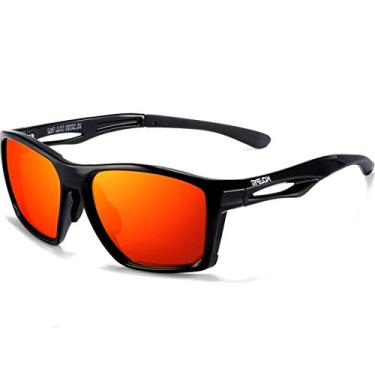 Imagem de Óculos De Sol Masculino Escuro KDEAM Polarizado Proteção Uv400 Ciclismo Bike Pesca Esporte ao Ar Livre (C5)