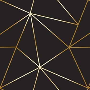 Imagem de Papel De Parede Zara Negro Fio Gold Auto Colante 15m