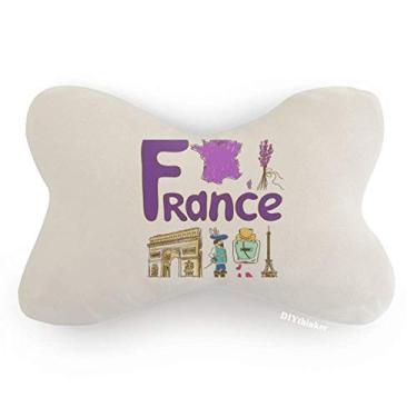 Imagem de DIYthinker Almofada para decoração de pescoço com símbolo nacional da França