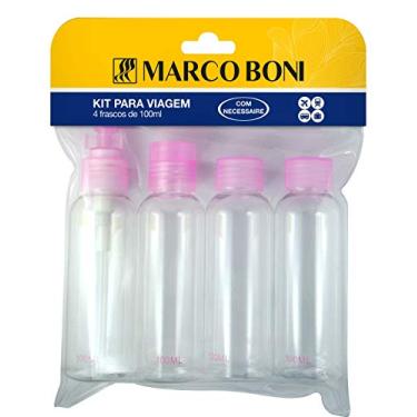 Imagem de Marco Boni Kit Para Viagem Com 4 Frascos E Mini Nécessaire 100Ml 6104 Cores Sortidas 5 Itens